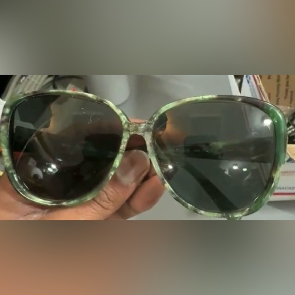 Gucci GG 2118/S 64M 59□14 135 Green Marble Square Plastic Vintage Rare Gucci GG 2118/S 64M 59□14 135 Green Marble w/Case Square  main image 2